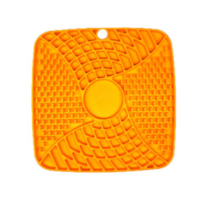 Alternative view of Silicone Lick Mat for Dogs and Cats – Square Slow Feeding Pet Food Mat – Portable, Eco-Friendly Pet Bowl for Indoor, Outdoor, Travel Use