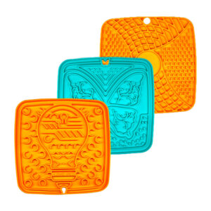 Silicone Lick Mat for Dogs and Cats – Square Slow Feeding Pet Food Mat – Portable, Eco-Friendly Pet Bowl for Indoor, Outdoor, Travel Use