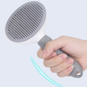 Alternative view of Self-Cleaning Pet Grooming Brush for Cats & Dogs – Soft, Portable, Anti-Scratch Massage Comb