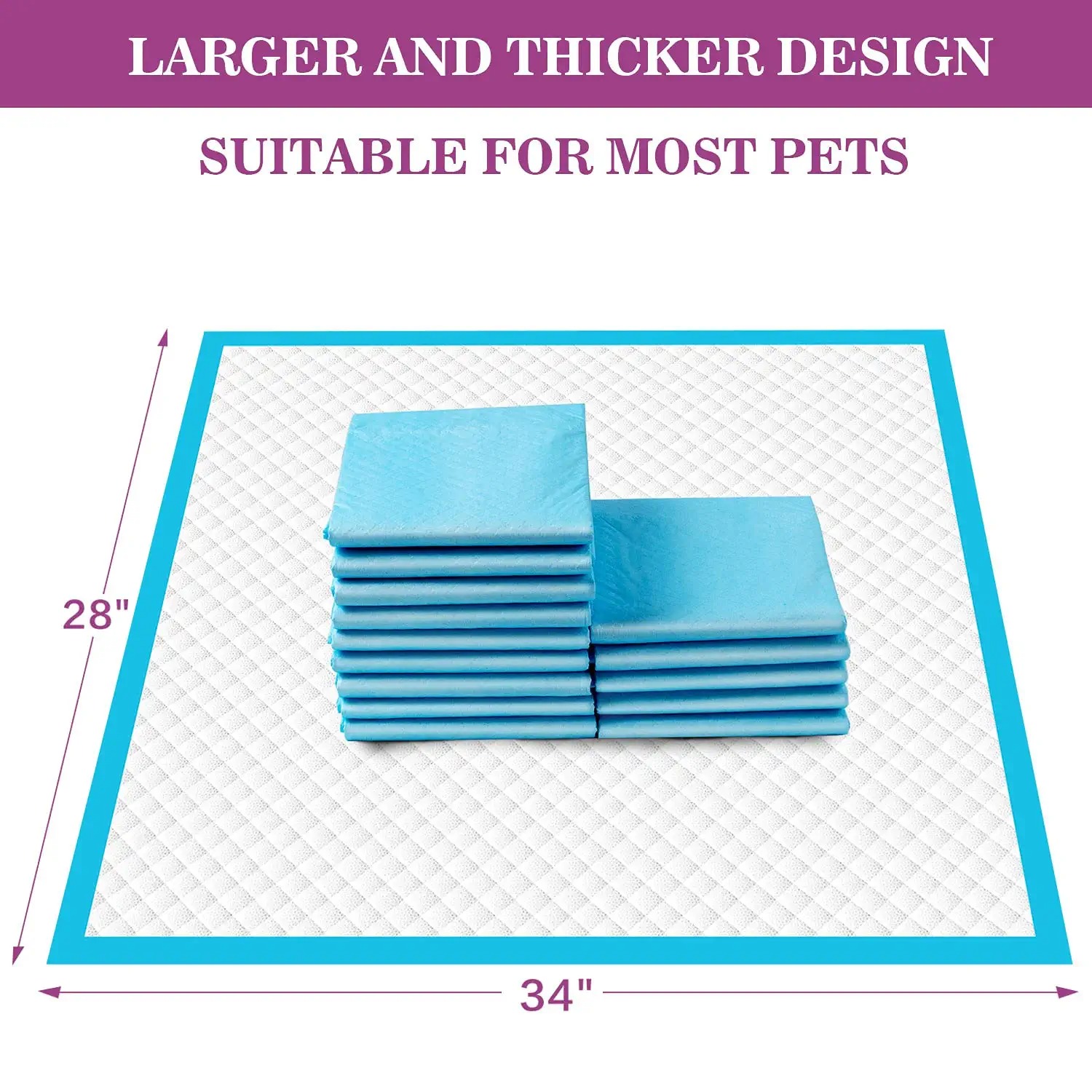Petdom 60x60 Disposable Pet Pee Pads – Leak-Proof Puppy Training Pads for Dogs and Cats – Eco-Friendly, Portable, with Removable Cover – Empapadores Perro OEM Wholesale - Image 6