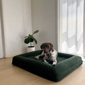 Alternative view of Custom Orthopedic Memory Foam Dog Bed – Luxury Boucle Pet Bed with Removable Cover – Washable, Anti-Anxiety, Rectangular Shape – OEM Available