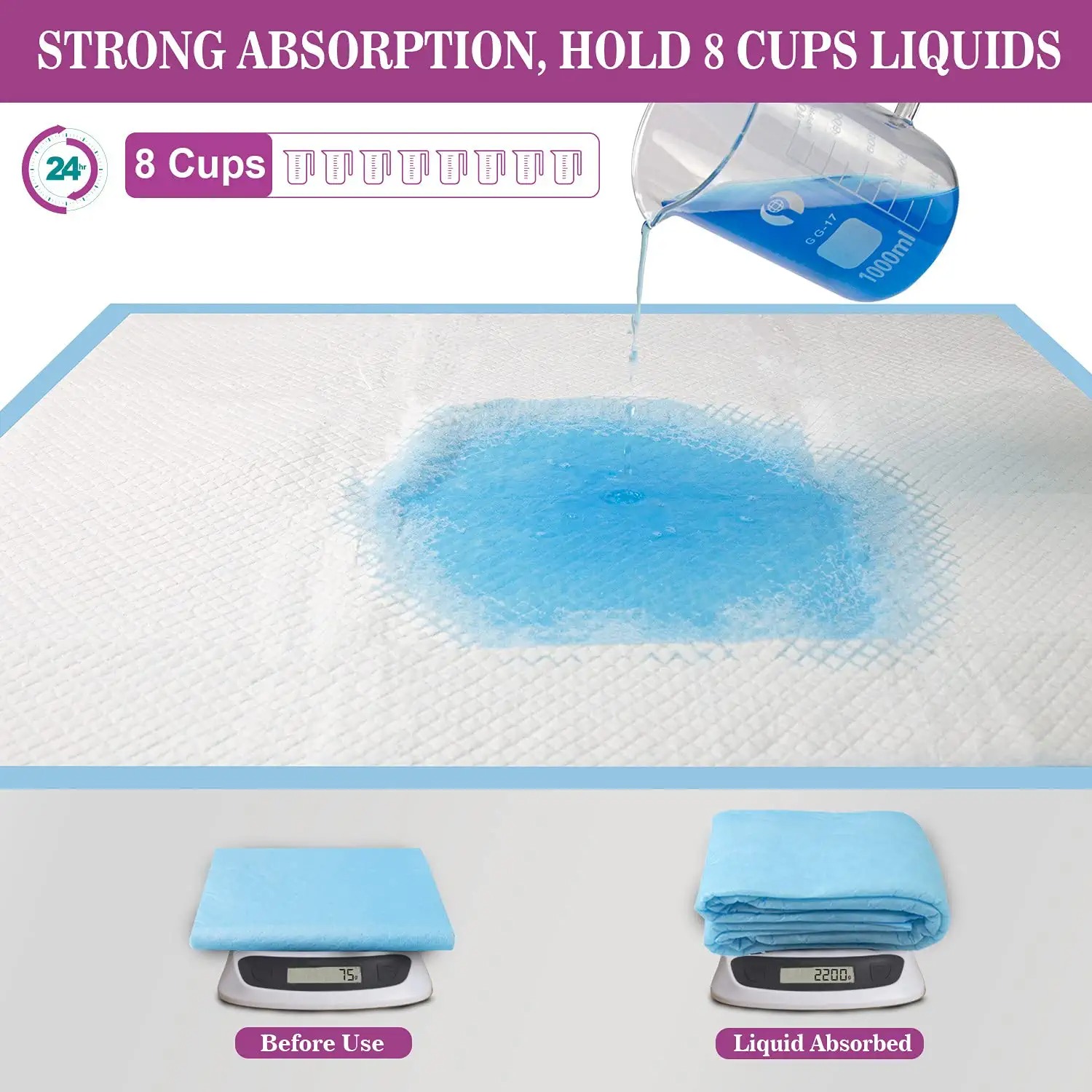 Petdom 60x60 Disposable Pet Pee Pads – Leak-Proof Puppy Training Pads for Dogs and Cats – Eco-Friendly, Portable, with Removable Cover – Empapadores Perro OEM Wholesale - Image 9