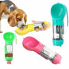 3-in-1 Portable Pet Water Bottle with Poop Scoop & Waste Bag Dispenser – Leak-Proof Travel Bottle for Dogs & Cats – Outdoor ABS Pet Feeder