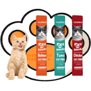OEM Cat Wet Treats 15g – High Protein Chicken, Tuna, Salmon Cat Snacks for All Life Stages – Digestive Health, Vitamin Enriched, Low-Fat Pet Food