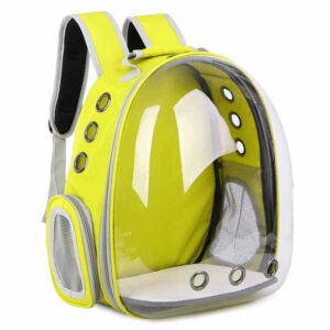 Alternative view of Transparent Capsule Pet Carrier Backpack – Breathable, Portable Outdoor Travel Bag for Cats & Dogs, Durable PVC Oxford Cloth, 10kg Capacity